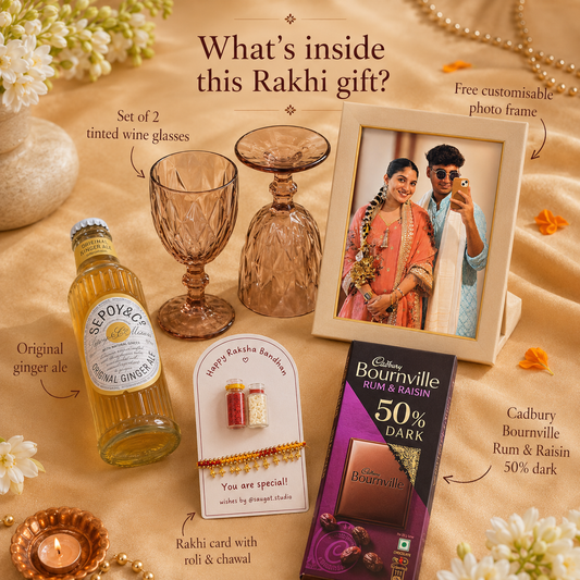 Cheers, Favourite Sibling Rakhi Hamper