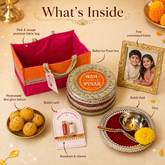 Laddoo & Love Rakhi Bag