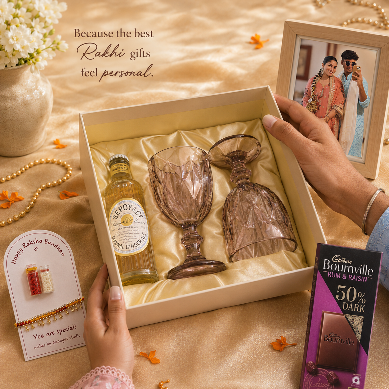 Cheers, Favourite Sibling Rakhi Hamper