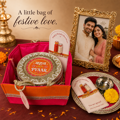 Laddoo & Love Rakhi Bag