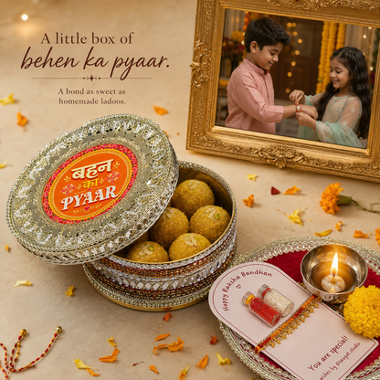 Laddoo & Love Rakhi Bag