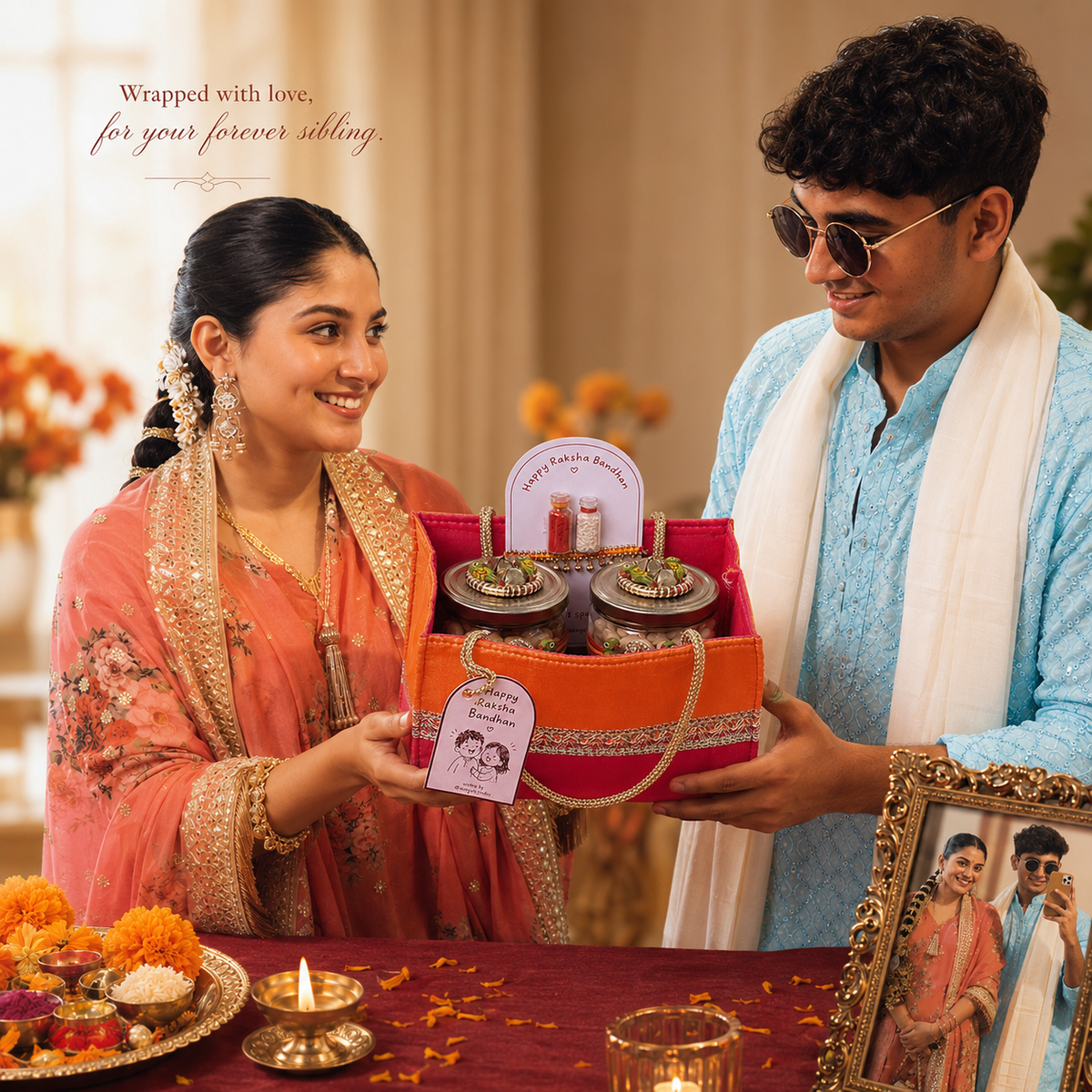 Festive Crunch Rakhi Bag