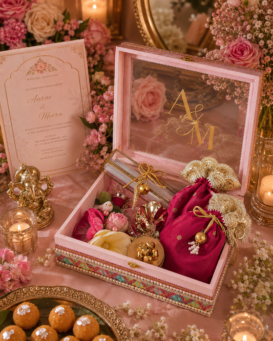 Gulabi Shaadi First Invite Hamper
