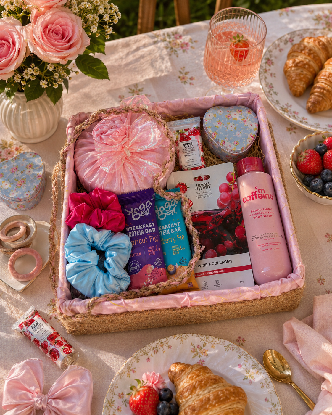 No.1 Girls Pink Hamper Basket